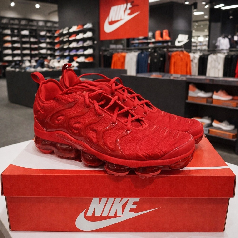 Shoes Air Vapormax Plus‎ Red Men Size 12 New
